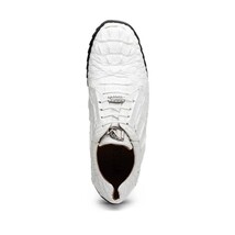Kratos Genuine caiman Crocodile Fashion Sneaker White image 4