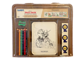 Dinosaurs Peabody&#39;s Deluxe Fact Pack Collector Color Cards Educational Fun 1988 - £9.49 GBP