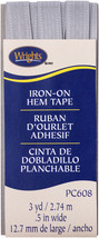 Wrights Iron-On Hem Tape .5&quot;X3yd-Silver - £5.74 GBP