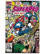 NFL SuperPro #10 (1992) *Marvel Comics / Phil Grayfield / Almighty Dollar* - $169.63 MXN