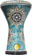 Darbuka doumbek drum tabla 17/17.5 inch inlaid mother of pearl with free... - $265.00