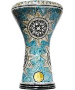 Darbuka doumbek drum tabla 17/17.5 inch inlaid mother of pearl with free... - $265.00
