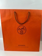 Hermes Empty Orange Shopping Gift Paper Bag 23.25&quot; x 19.25&quot; x 7.25&quot; - $35.52