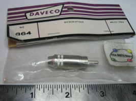 RCA Male Connector to 3.5mm 1/8 Female Jack Adapter Daveco 864 NOS Qty 1 - $5.69