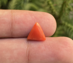 AA+Genuine Natural Coral Gemstone, Triangle Shape Coral, Jewelry Making ... - $9.99
