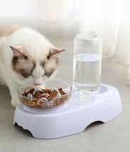 PETnSport Raised Cat Bowl Slow Feeder, Slanted Single, Double w/ Water Dispenser - £5.34 GBP+