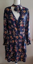 Xhilaration Brand ~ Women&#39;s Size XS ~ Blue Floral Dress ~ Peacoat ~ 100%... - $22.44