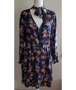 Xhilaration Brand ~ Women&#39;s Size XS ~ Blue Floral Dress ~ Peacoat ~ 100%... - $30.69 CAD