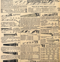 1969 Hand Saws 1901 Repro Advertisement Sears Tools &amp; Hardware Vintage D... - $28.07 CAD
