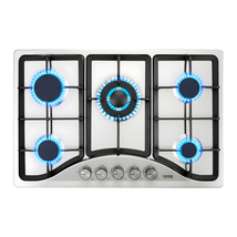 VEVOR 30-inch Gas Cooktop, 5 Burners Built-in Gas Stove Top, Max 12250BT... - $148.90
