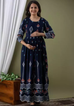 Attractive Pregnant / Maternity Women Kurti Gown Suit Easy baby Feeding ... - £27.49 GBP