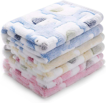 1 Pack 3 Blankets Super Soft Fluffy Premium Cute Elephant Pattern Pet Bl... - €12,01 EUR