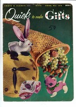 Vintage 1955 Coats &amp; Clark&#39;s Quick to Make Gifts Book #318 Crochet Instr... - $13.95