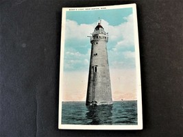 Minot&#39;s Light near Boston, Mass.-Red George Washington 2 Cent -1929 Postcard. - £15.44 GBP