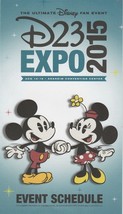 D23 Disney Expo 2015 Event Schedule Booklet - $39.99
