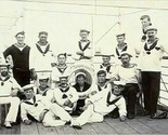 Vtg Photograph Sep 11 1893 Commissioning British HMS Empress of India Ba... - $73.21