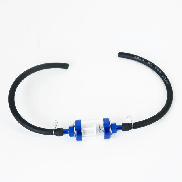 8mm BLUE Universal Inline Motorcycle Fuel Filter Motorbike Moto X Quad S... - $14.84