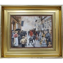 Ildlos in Skindergade BY PAUL FISCHER BING &amp; GRONDAHL PORCELAIN PAINTING... - $9,355.36 MXN