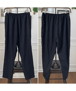 Royl NYC Luxury Loungewear Black Silk Pull on Crop Pants $795 M - $84.90 CAD