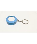 Retractable Measuring Tape with Keyring, 60 Inches, Blue and White - $168.75 MXN