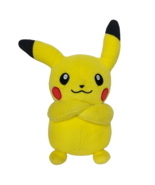 Pokemon Pikachu Yellow Tomy Nintedo Plush Stuffed Animal 2018 9&quot; - £16.41 GBP