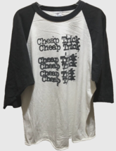 Cheap Trick Vintage 90s White Black Raglan Baseball Style Alore USA T-Shirt XL - $145.13