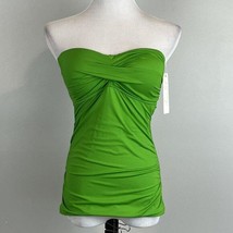 MSRP $60 Anne Cole Womens Standard Twist Front Bandeaukini Green Size XS - £13.83 GBP