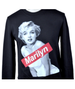 Marilyn Monroe S Crew Sweatshirt size Small Unisex Black Greene Licensed... - £25.86 GBP