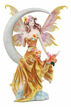 Nene Thomas Art Celestial Crescent Moon Earth Elemental Floral Fairy Sta... - £70.09 GBP