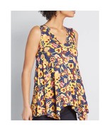 ModCloth Navy Blue Airy Image Tank Top Size XS NWT - $471.03 MXN