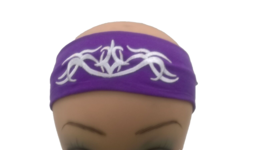 Unisex 5cm Wide Stretchy Fabric Purple  Headband UK - $1.50