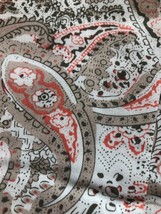 NWT SWING CONTROL Coral Olive Tan Paisley PULLON STRETCH ANKLE PANTS 8 10 12 14 image 2