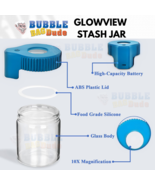 BUBBLEBAGDUDE GlowView Stash Jar – Magnifying Glass &amp; LED Light - £14.82 GBP