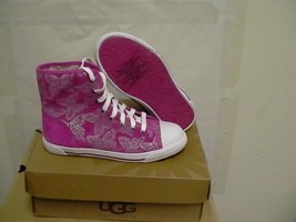Women Ugg Australia Lavender Johney Butterfly Hi Top Sneaker,size 2 Youth - £46.54 GBP