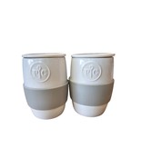 Pampered Chef Ceramic Egg Cooker with Lid and Sleeve Lot of 2 - $434.90 MXN