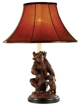Sculpture Table Lamp Come Here Bears Hand Painted OK Casting Mountain 1-Light - £552.46 GBP