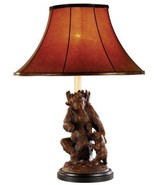 Sculpture Table Lamp Come Here Bears Hand Painted OK Casting Mountain 1-... - £549.13 GBP
