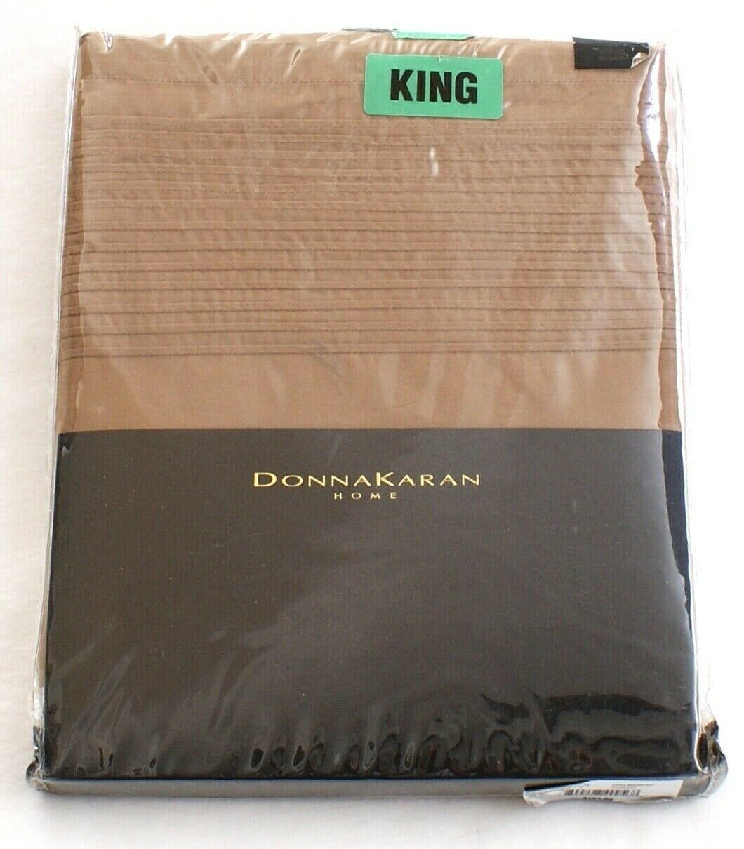Primary image for Donna Karan Home King Cognac Tuxedo Pleat Bedskirt New in Package $164