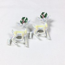 Vintage Signed Gerry&#39;s Scatter Pins Christmas Holiday Iridescent Reindee... - $24.00