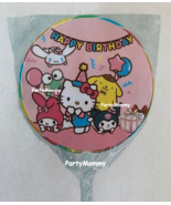 Hello Kitty Stickers Favors Labels Tags Birthday Party  2.5&quot; (12) Round - $7.49