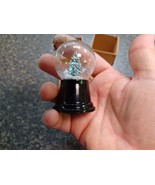 Pair 1 3/4&quot; Vintage Perzy Small Tree Snow Globe  w/ Glass Dome Made in A... - $744.21 MXN