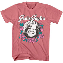 Janis Joplin Rose Wreath Men&#39;s T Shirt Iconic Rock Legend Woodstock Performer - £21.18 GBP+
