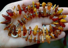 Amber necklace, Antique natural amber necklace, Vintage amber necklace (853) - £78.33 GBP