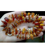 Amber necklace, Antique natural amber necklace, Vintage amber necklace (... - £78.33 GBP