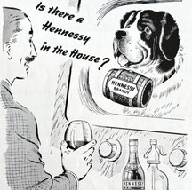 Hennessy Cognac St Bernard Brandy 1953 Advertisement UK Import Distiller... - $24.99