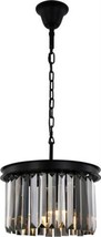 Pendant Light SYDNEY Traditional Antique 3-Light Matte Black Silver Shade - £382.01 GBP