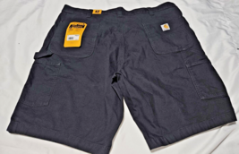 Carhartt SHORTS Rugged Flex Relaxed Fit sz 42 Canvas Utility Work Dark Gray NEW - $22.24