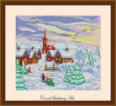 SALE! Complete Xstitch Materials WINTER CALM by Cross stitching Art Design - £42.83 GBP+