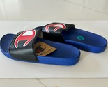 CHAMPION IPO Classic Royal Blue Black LOGO Slides Sandals Men&#39;s Size 10 NWT - $14.79