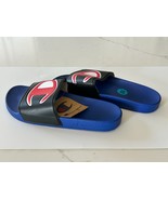 CHAMPION IPO Classic Royal Blue Black LOGO Slides Sandals Men&#39;s Size 10 NWT - £11.11 GBP